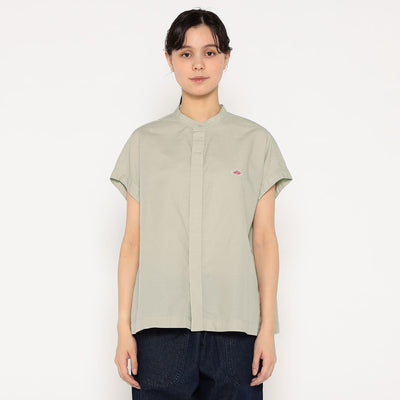 WOMEN'S COTTON LINEN SLUB SLEEVELESS SHIRT