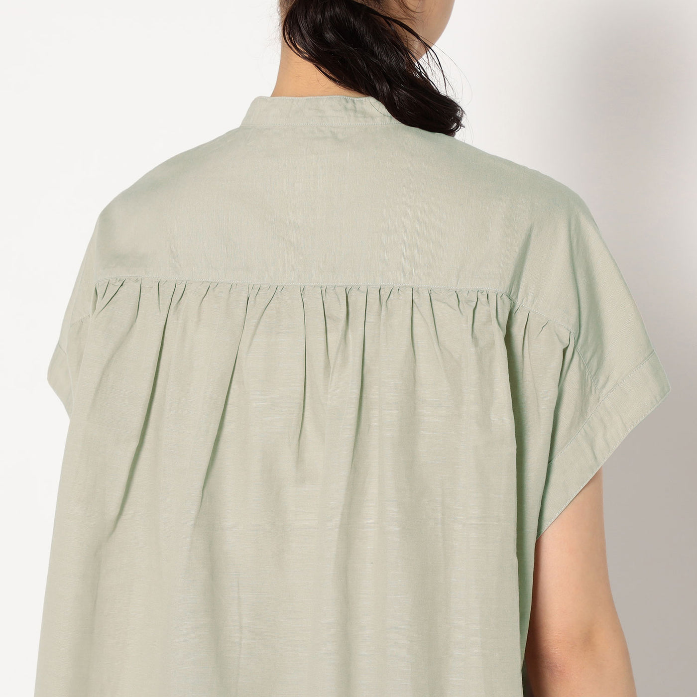 WOMEN'S COTTON LINEN SLUB SLEEVELESS SHIRT