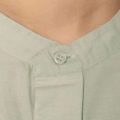 WOMEN'S COTTON LINEN SLUB SLEEVELESS SHIRT
