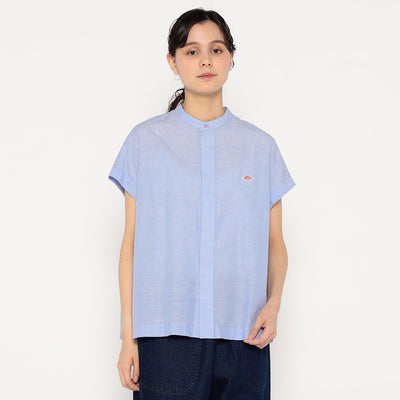 WOMEN'S COTTON LINEN SLUB SLEEVELESS SHIRT