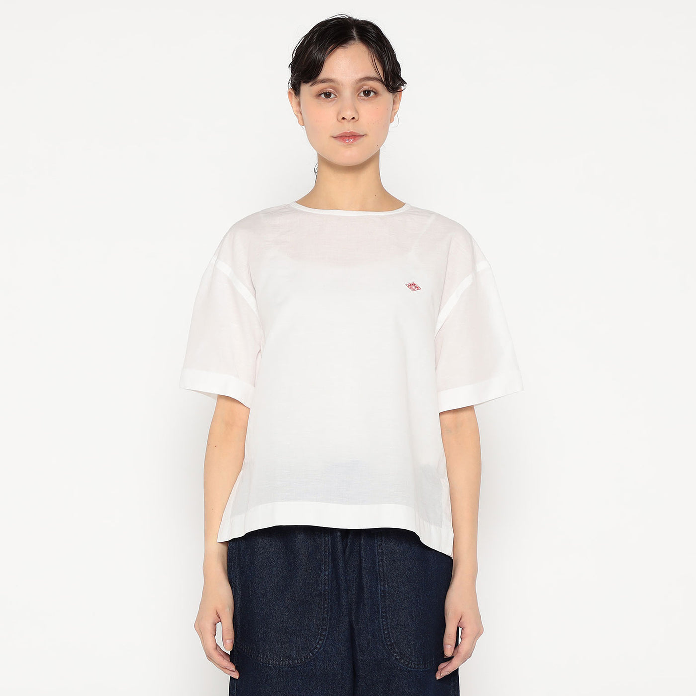 WOMEN'S COTTON LINEN SLUB PULLOVER SHIRT
