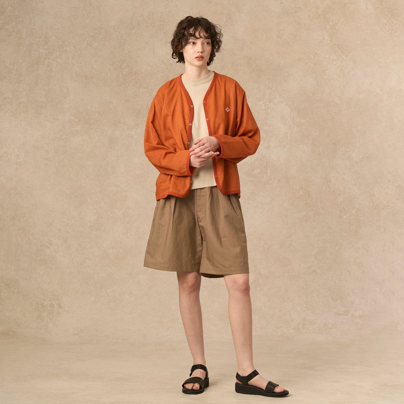 WOMEN'S LINEN POLYESTER CLOTH SHIRT CARDIGAN
