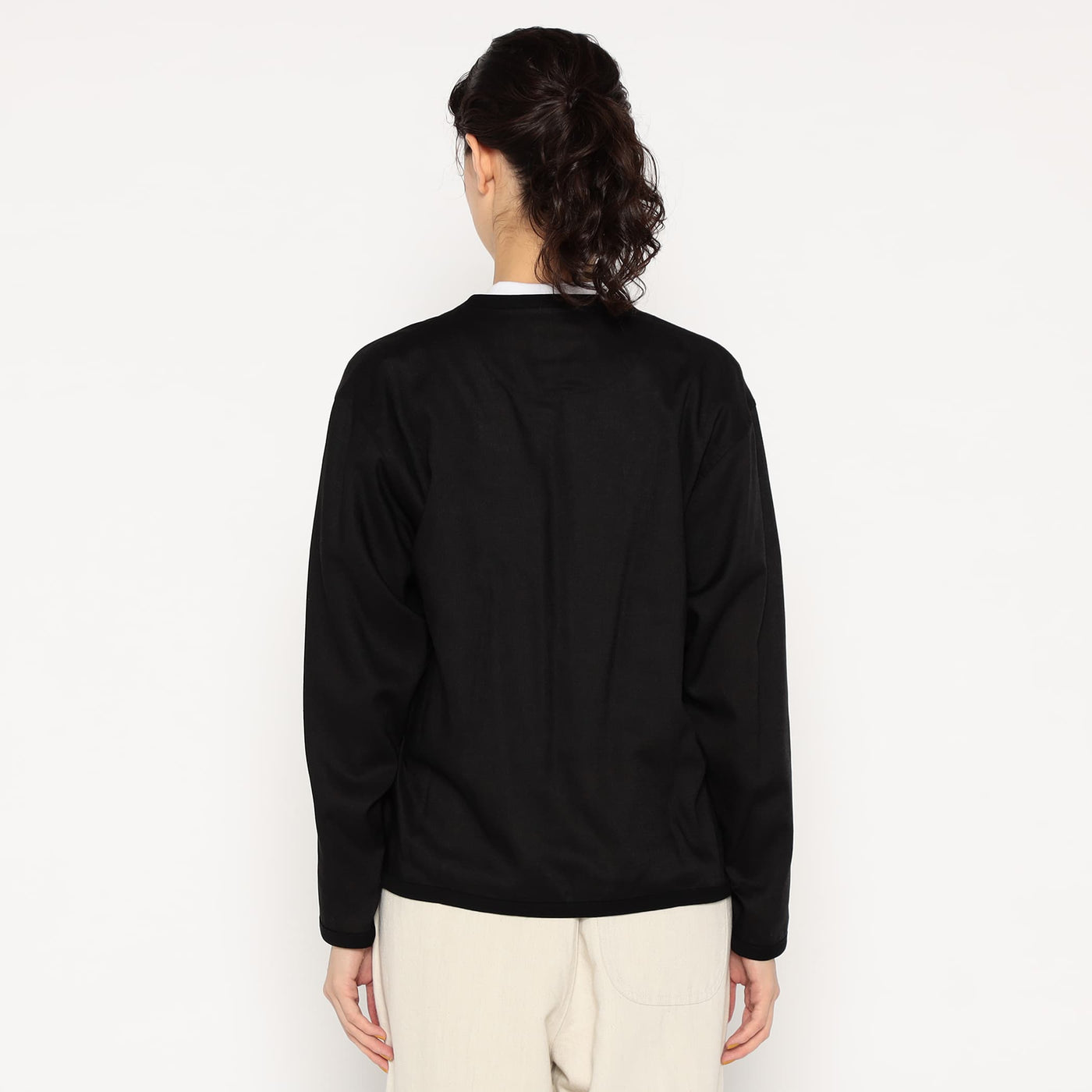 WOMEN'S LINEN POLYESTER CLOTH SHIRT CARDIGAN