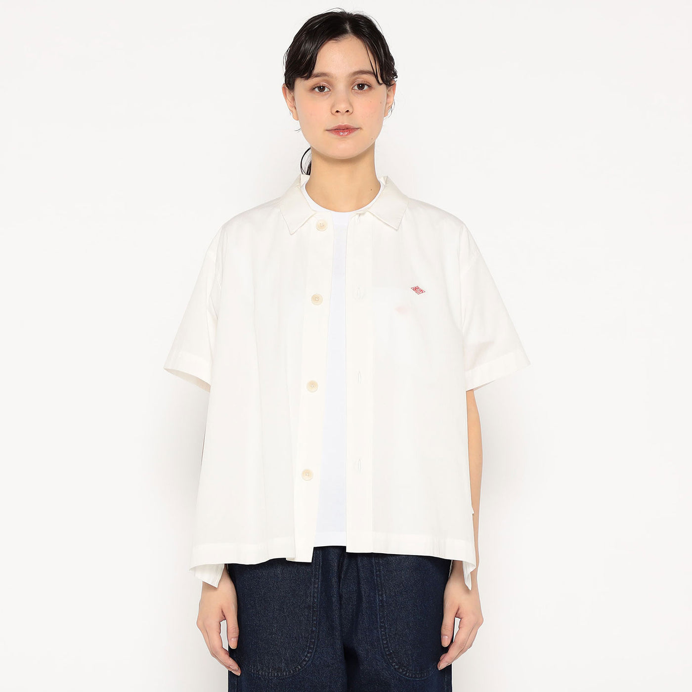 WOMEN'S COTTON VOILE SHORT SLEEVE SHIRT