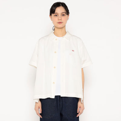 WOMEN'S COTTON VOILE SHORT SLEEVE SHIRT