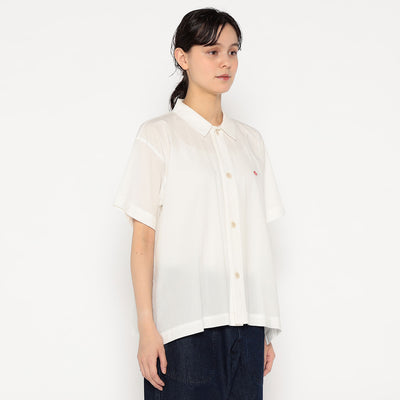 WOMEN'S COTTON VOILE SHORT SLEEVE SHIRT