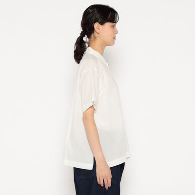 WOMEN'S COTTON VOILE SHORT SLEEVE SHIRT