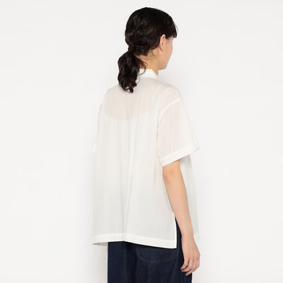 WOMEN'S COTTON VOILE SHORT SLEEVE SHIRT
