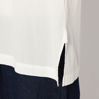 WOMEN'S COTTON VOILE SHORT SLEEVE SHIRT