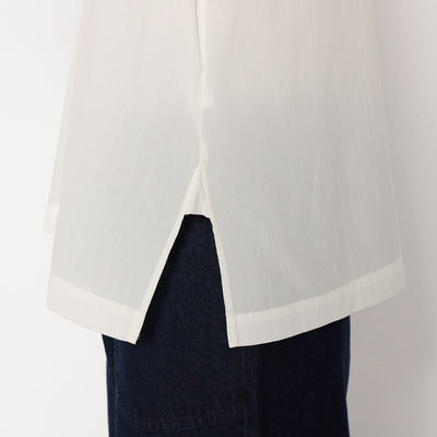 WOMEN'S COTTON VOILE SHORT SLEEVE SHIRT