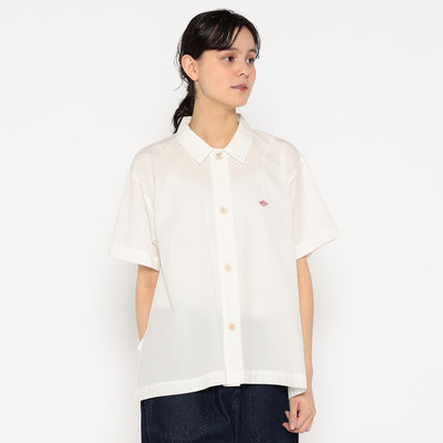 WOMEN'S COTTON VOILE SHORT SLEEVE SHIRT