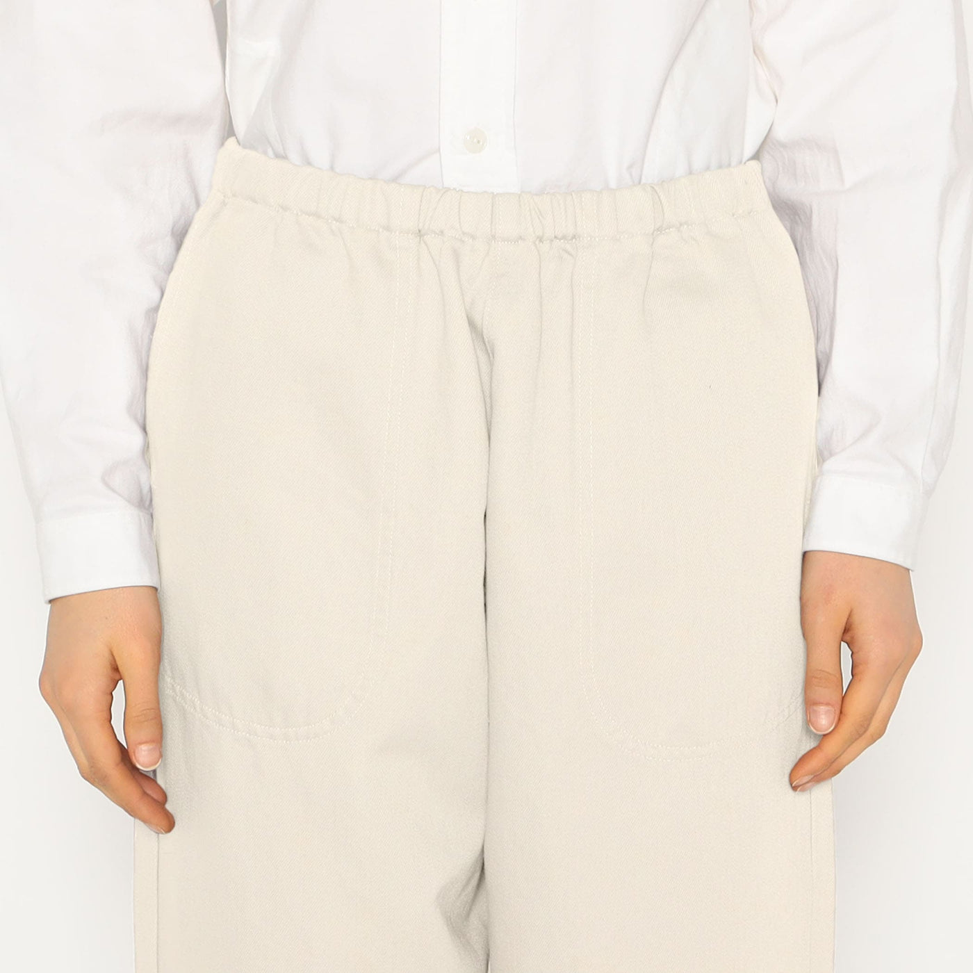 WOMEN'S COTTON LINEN TWILL EASY PANTS