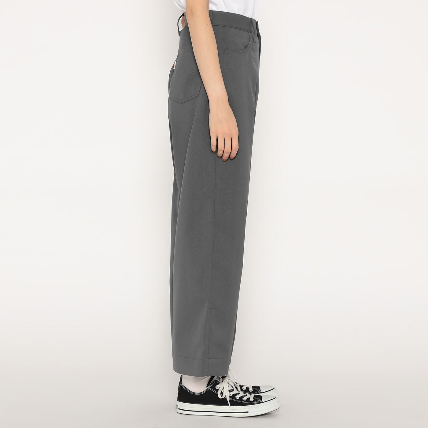 WOMEN'S STRETCH TWILL WIDE PANTS