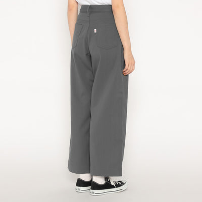 WOMEN'S STRETCH TWILL WIDE PANTS