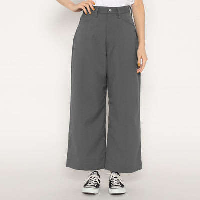 WOMEN'S STRETCH TWILL WIDE PANTS