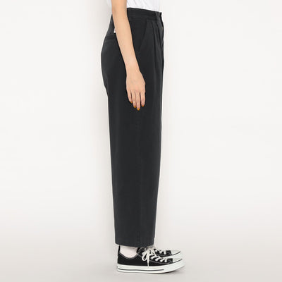 WOMEN'S STRETCH TWILL 2TUCK WIDE PANTS