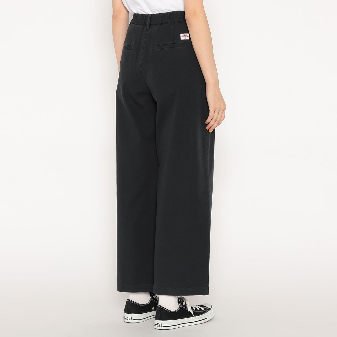 WOMEN'S STRETCH TWILL 2TUCK WIDE PANTS