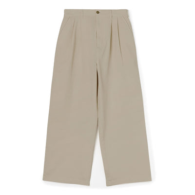 WOMEN'S STRETCH TWILL 2TUCK WIDE PANTS