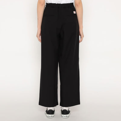 WOMEN'S MELANGE TWILL 2TUCK WIDE PANTS