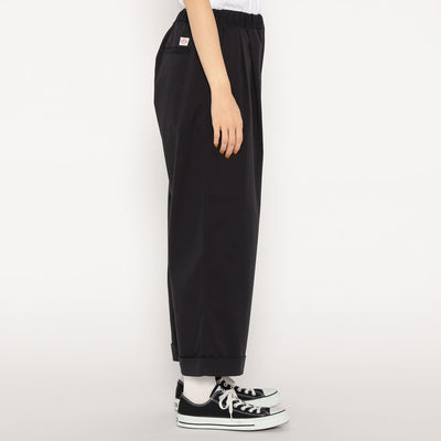 WOMEN'S T/C TWILL EASY CROPPED PANTS