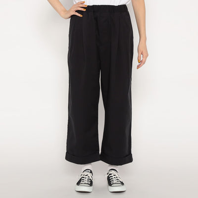 WOMEN'S T/C TWILL EASY CROPPED PANTS