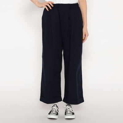 WOMEN'S T/C TWILL EASY CROPPED PANTS