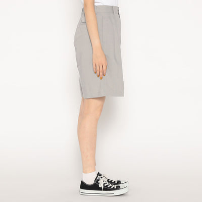 WOMEN'S LINEN-BLEND DOUBLE PLEATED SHORTS