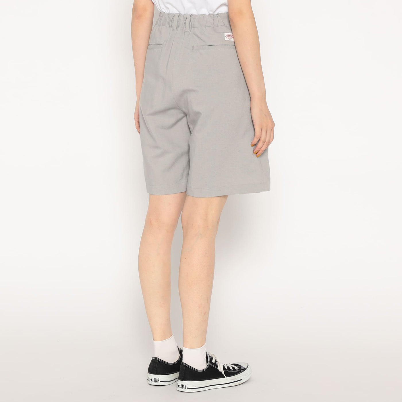 WOMEN'S LINEN-BLEND DOUBLE PLEATED SHORTS