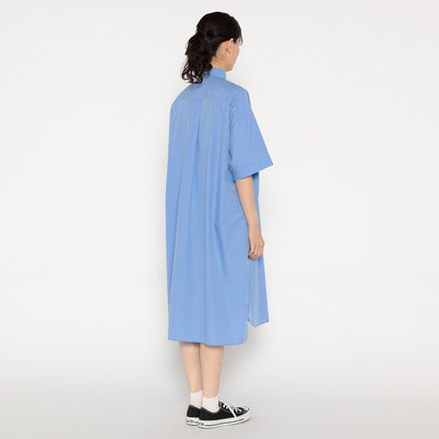 WOMEN'S COTTON POPLIN PULLOVER SHIRT DRESS