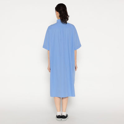WOMEN'S COTTON POPLIN PULLOVER SHIRT DRESS