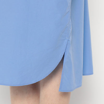 WOMEN'S COTTON POPLIN PULLOVER SHIRT DRESS