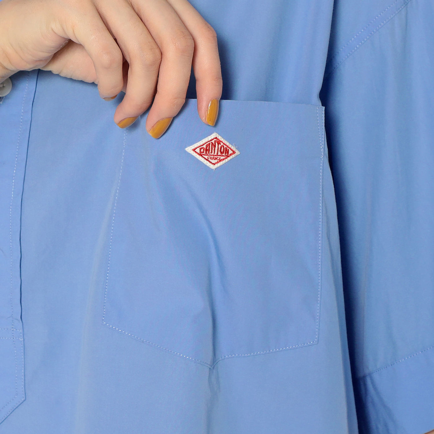 WOMEN'S COTTON POPLIN PULLOVER SHIRT DRESS