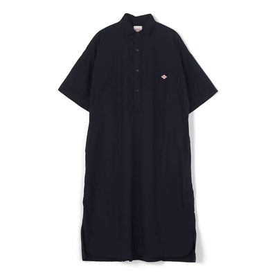WOMEN'S COTTON POPLIN PULLOVER SHIRT DRESS