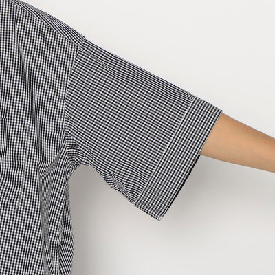 WOMEN'S COTTON POPLIN PULLOVER SHIRT DRESS PLAID