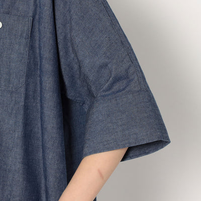 WOMEN'S COTTON CHAMBRAY WORK SHIRT DRESS