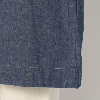 WOMEN'S COTTON CHAMBRAY WORK SHIRT DRESS