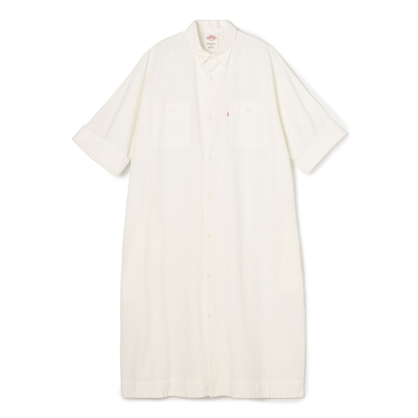 WOMEN'S COTTON CHAMBRAY WORK SHIRT DRESS