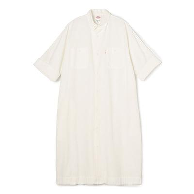 WOMEN'S COTTON CHAMBRAY WORK SHIRT DRESS