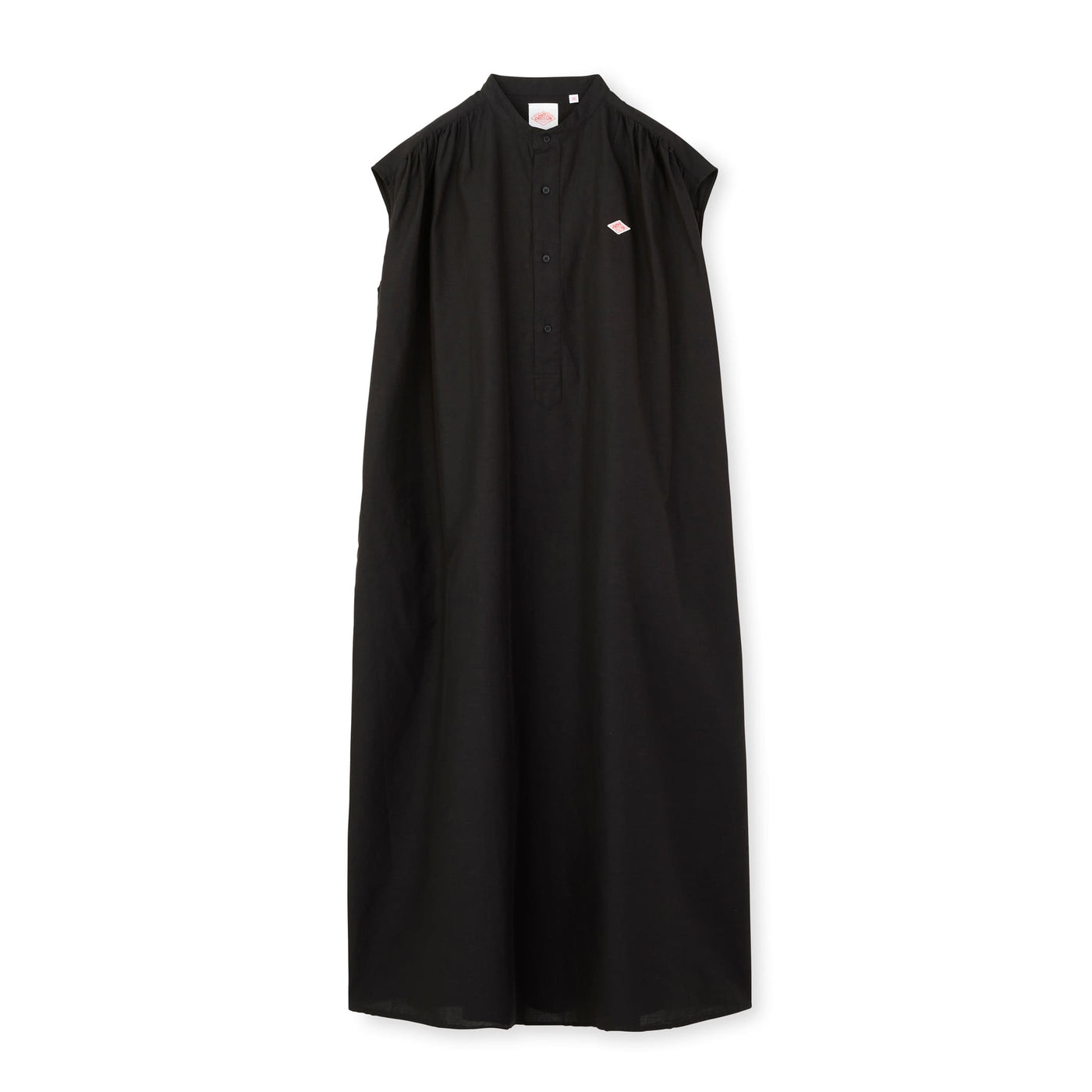 WOMEN'S COTTON LINEN SLUB SLEEVELESS DRESS