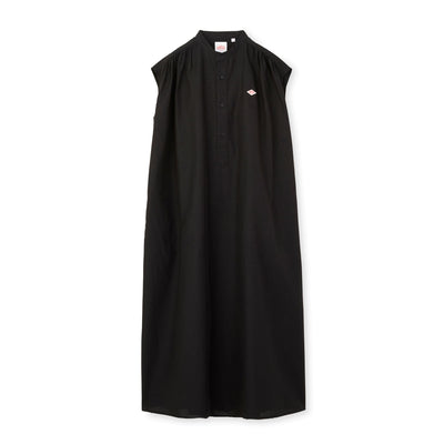 WOMEN'S COTTON LINEN SLUB SLEEVELESS DRESS