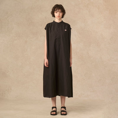 WOMEN'S COTTON LINEN SLUB SLEEVELESS DRESS