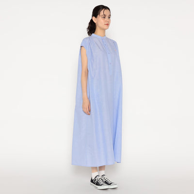 WOMEN'S COTTON LINEN SLUB SLEEVELESS DRESS