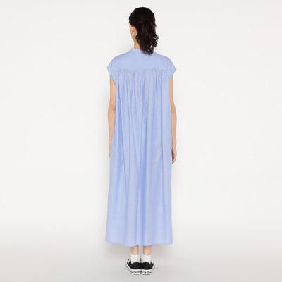 WOMEN'S COTTON LINEN SLUB SLEEVELESS DRESS