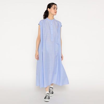 WOMEN'S COTTON LINEN SLUB SLEEVELESS DRESS