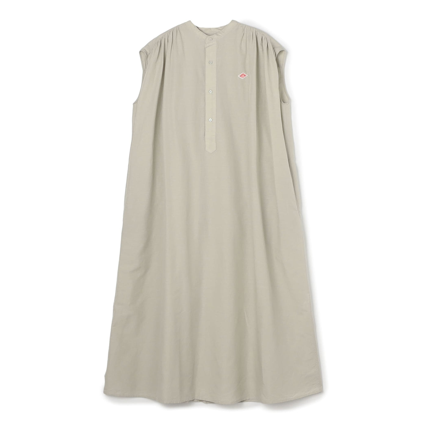WOMEN'S COTTON LINEN SLUB SLEEVELESS DRESS