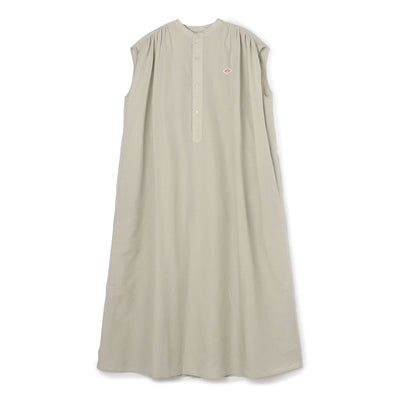 WOMEN'S COTTON LINEN SLUB SLEEVELESS DRESS
