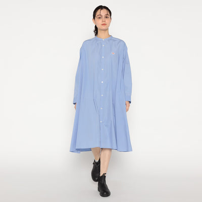 WOMEN'S T/C BROADCLOTH GATHERED SHIRT DRESS