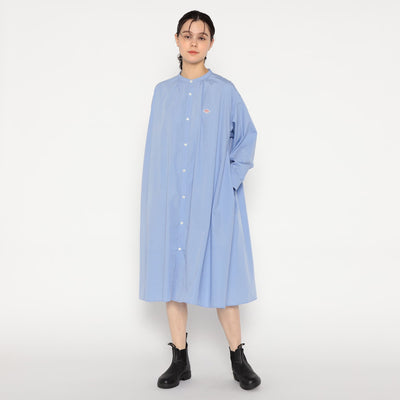 WOMEN'S T/C BROADCLOTH GATHERED SHIRT DRESS