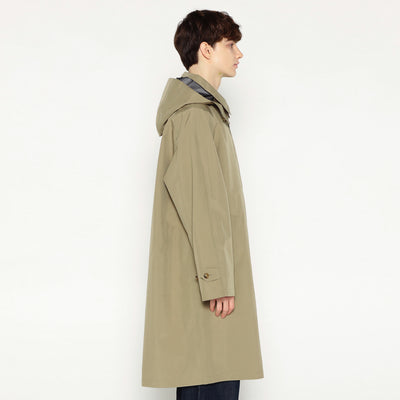 MEN'S 3LAYER CLOTH HOODED BALMACAAN COAT