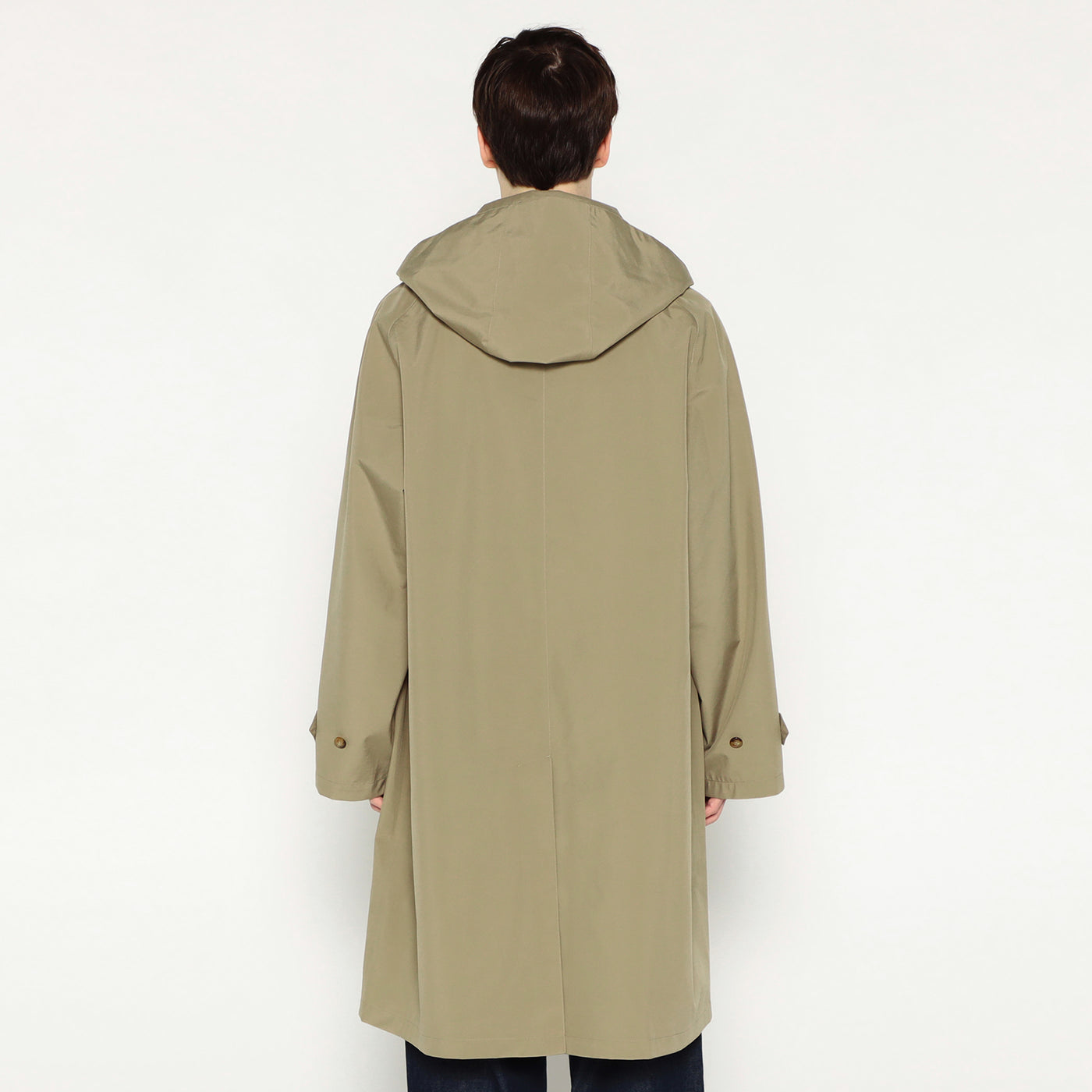 MEN'S 3LAYER CLOTH HOODED BALMACAAN COAT